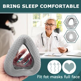 4 Pack Mask Strap Covers and 2 Pack Mask Liners Ultimate Comfort and Leak-Free Experience: Silky Full face Mask Cushions Covers Compatible with Resmed Respironics DeVilbiss