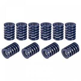 sourcing map 3D Printer Die Spring, 10pcs 20mm OD 25mm Long Spiral Stamping Light Load Compression Mould Die Springs for 3D Printer Electric Part, Blue