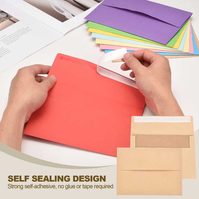 PATIKIL 50 Pack Dark Green 5x7 Blank Cards and Envelopes,
