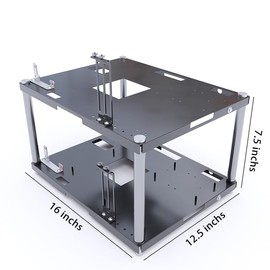 Superimposed Computer Open Case Rack PC Frame Chassis Support Motherboards ATX/MATX/ITX for Studio
