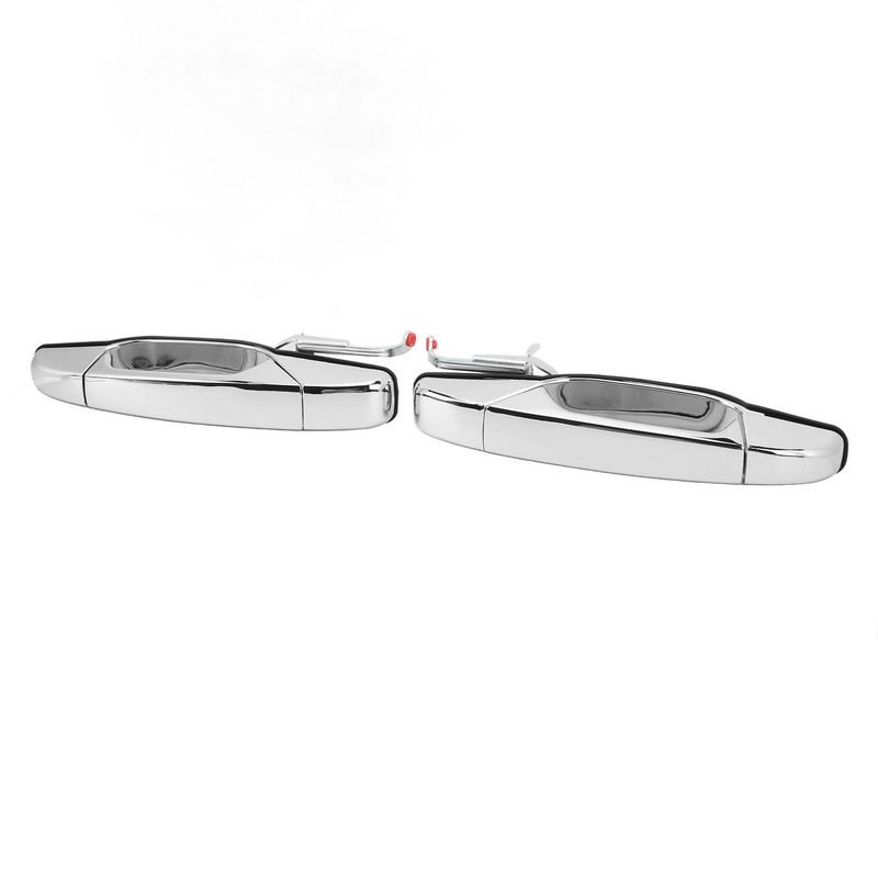 2pcs Exterior Chrome Door Handle ABS Plastic Automotive Outside Door