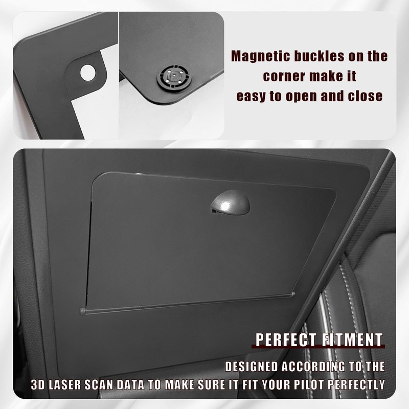Muslogy Center Console Hidden Storage Box Compatible with Honda Pilot