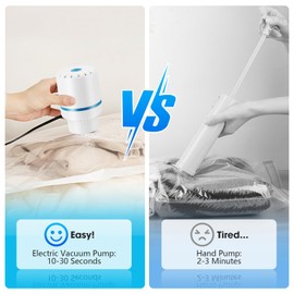 Vakuumpumpe für Vakuumbeutel, Vakuumiergerät Kleidung 30W,Pumpe für Vakuumbeutel 4000 Pa,Geeignet für Verschiedene Vakuumbeutel Auslassöffnungsgröße von 4cm
