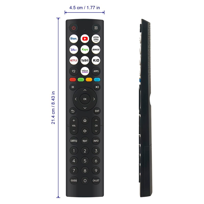 VINABTY Neu EN2AC36 Fernbedienung Ersatz EN2AC36 ErsatzFernbedienung für HISENSE TV