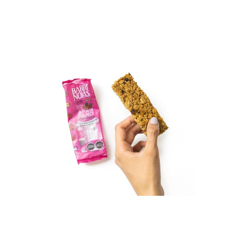 Barras nutritivas de avena con Arándano 100% natural (15 pz)