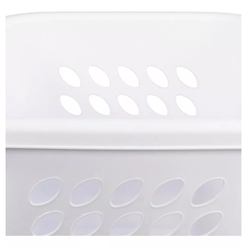 Sterilite Cesto Lavanderia Plástico Organizador Almacenamiento Blanco