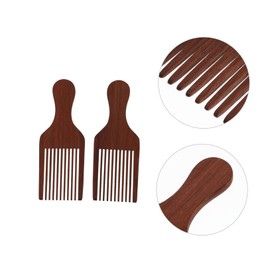OATIPHO 2Pcs Wide Flat Wooden Massage Comb Durable Hair Comb for Detangling Scalp Massage Comfortable Grip for Men Women Traditional Craftsmanship for Tidy Hair Care