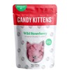 CANDY KITTENS New Flavor Vegan Gummy Candy 4.4oz (Wild Strawberry, 2 Pack)