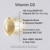 Vitamin D3 5000 IU with Coconut MCT Oil - High