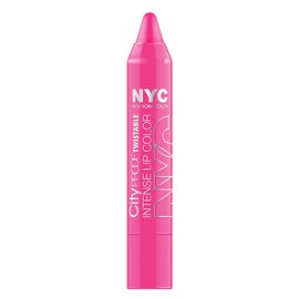 N.Y.C. New York Color City Proof Twistable Intense Lip Color, Fulton St Fuschsia, 0.09 Ounce