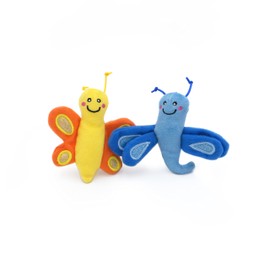 ZippyClaws Catnip Cat Toys - Butterfly and Dragonfly 2 Pack, Interactive Indoor Kitty Toys for Boredom, Chasing, and Scratching, Unique Novelty Plush Toys for Kittens & Cats