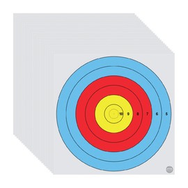ArrowLife 16" 15% Reduced Scale 40cm Honing Target, Made in The USA, 25 Pack + 2 Free Tic, Tac, Toe