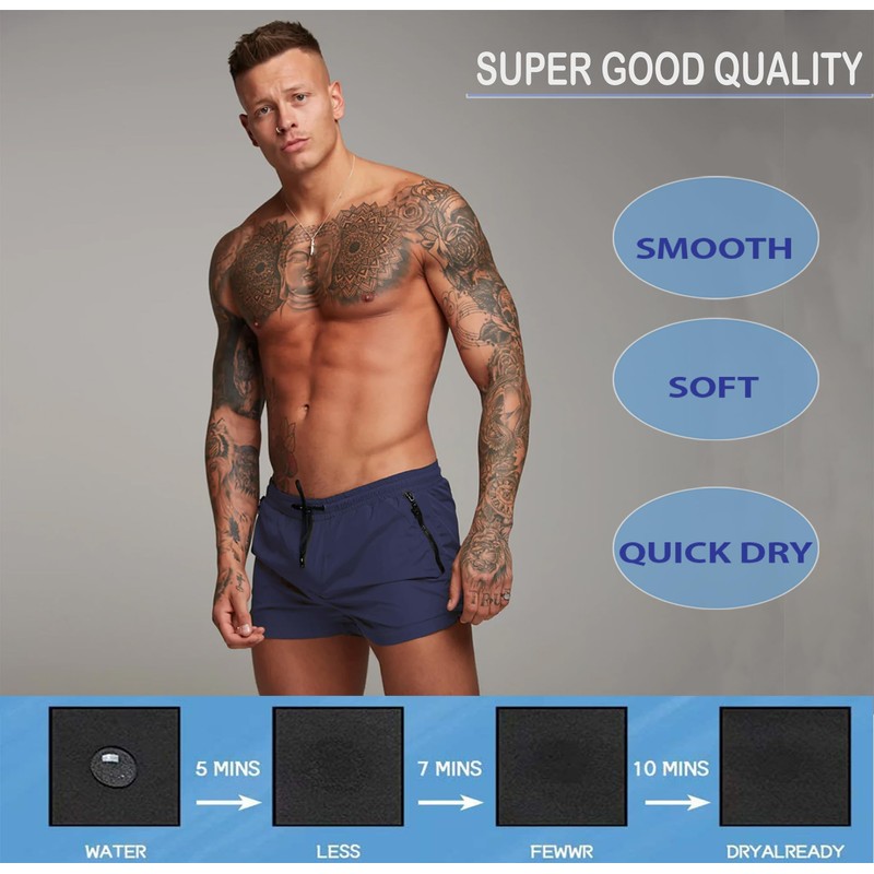 Men’s Swim Trunks Quick Dry Swim Shorts Board Shorts with