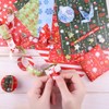 TUPARKA 60 Sheets Christmas Pattern Paper Set, 14 x 21cm