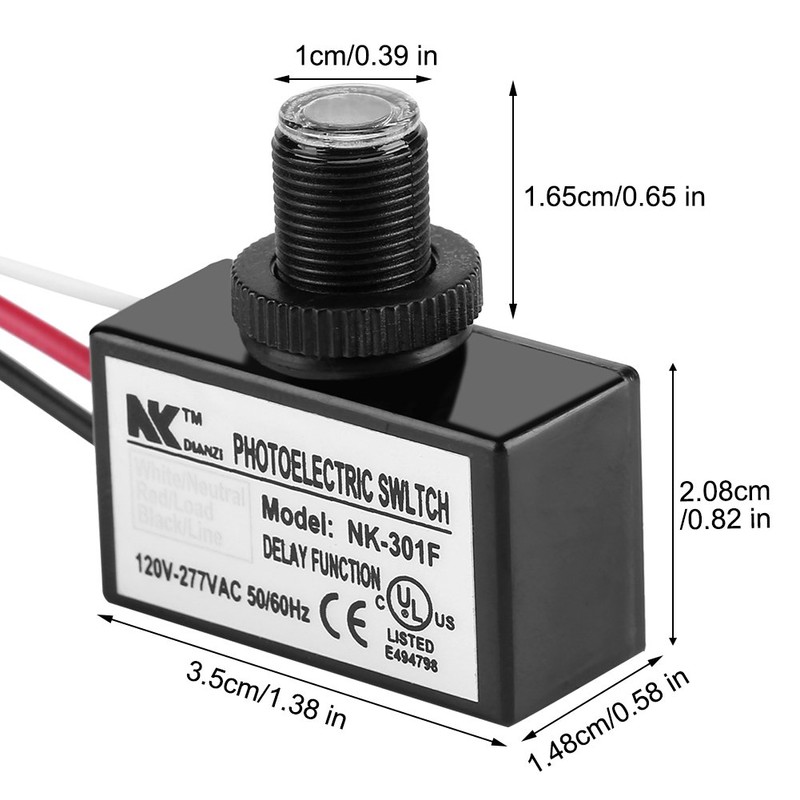 120-277V Dusk to Dawn Sensor Photoelectric Switch Light Photocell Sensor