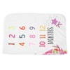 Infant Monthly Milestone Blankets Unisex Soft Month Blanket Photo Background
