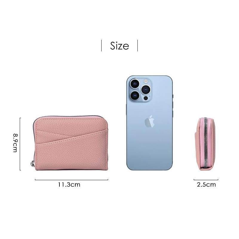 Mini Card Case, High Quality PU Leather, Large Capacity, Holds