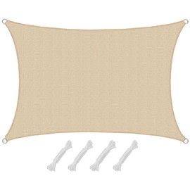 AMANKA 90% UV protection: rectangular sun sail, 1 x 2 m, water permeable and breathable, square awning, pergola awning, trampoline, sun protection, carport, whirlpool, sun canopy, sun protection, pool