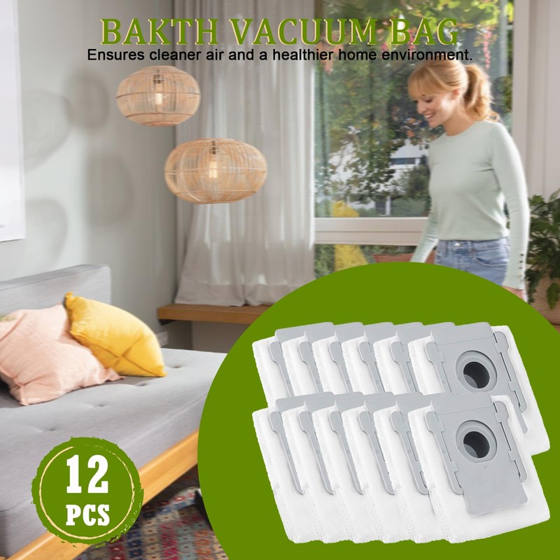 BAKTH 12 Staubsaugerbeutel kompatibel mit Roomba i7