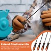 4 Pcs Chainsaw Sharpener, Chainsaw Files with Non-Slip Handle, 4