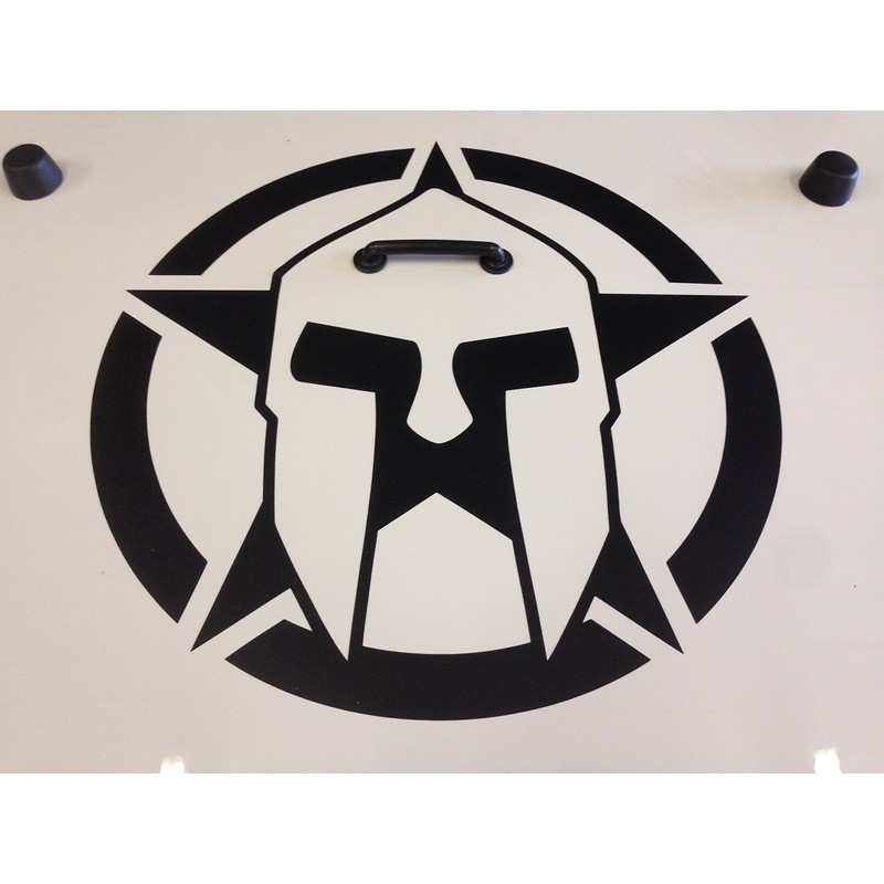 Spartan Star Oscar Mike Decal 18" Universal fit All Vehicles