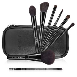 SIXPLUS Popular Makeup Brushes, Set of 8, Dawn Series, Soft Makeup Brushes, Easy to Draw, Professional Makeup Tool, Powder Capacity, Cosmetic Pouch Included