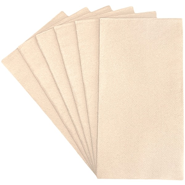 250 Pack | Lifey Bamboo Paper Guest Towels | Eco-Friendly Bathroom Napkins with Absorption Pockets | 7.64" X 4.05" | 1/8 Folded | 2 Ply | Hand Towels/Dinner Napkins