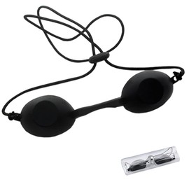 CwrsYJ Eye Protector, Laser Glasses, Beauty Equipment Glasses, Laser Protective Glasses, Beauty Goggles, Light Reduction, Safety Glasses, Black