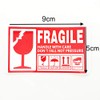 Creve Cell FRAGILE Flagile Sticker Labels Small 9x5cm Waterproof Glossy