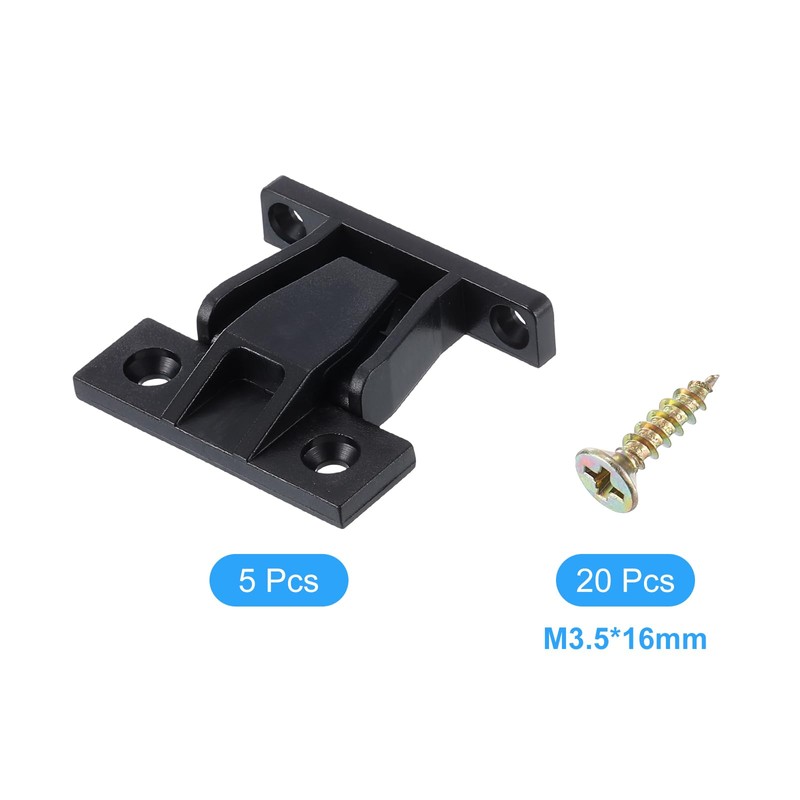 sourcing map 5 PCS Plastic Fitting Furniture Panel, Joint Bracket,