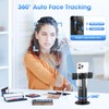 Car Face Tracking Tripod, 360° Rotation Phone Stand, Gesture Control,
