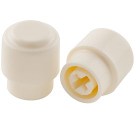Musiclily Ultra Inch/mm Compatible Lever Switch Knobs TL Type for Fender/Squier Telecaster Electric Guitar, Aged White (Set of 2)