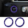 RGOAANC 2PCS Crystal Rhinestone Car Engine Start Stop Decoration Ring,