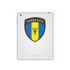 2 x 10cm/100mm Barbados Flag Design Vinyl Decal Travel Luggage