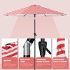 Tempera 10ft Patio Market Outdoor Table Umbrella with Auto Tilt