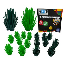 CMC imports 10 x Shrub Plant Bush Clamping Blocks Various Colours to Choose From Hedge Building Blocks Studded Stones (Green Mix)