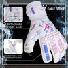Soccer Goalie Gloves - Fingers Protection, Sizes 5 to 11,