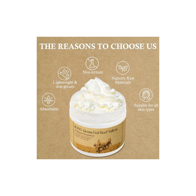 Beef Tallow, Beef Tallow for Skin, Beef Tallow for Face,