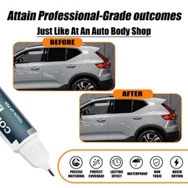 Vapour Grey(740) Touch Up Paint Compatible with Volvo, Car Paint Pen Scratch Repair Two-In-One Touch Up Paint, Premium Car Scratch Remover for Deep Scratches
