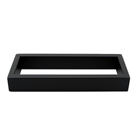 Square Matt Black Towel Ring Rail Rack 304 Stainless Steel Bathroom Towel Holder 200mm Rod