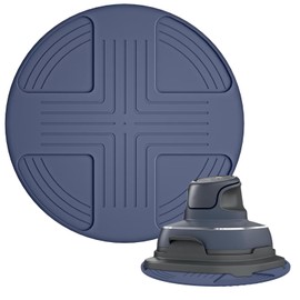 Air Fryer Trivets Silicone for Ninja Crispi, Heat-Resistant Hot Pad for Countertop Protection Heat-Insulating Accessories Compatible with Ninja Crispi FN101 Containers Blue