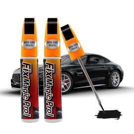 KHGUZ Touch Up Paint for Car, Two-in-One Vehicle Fill Paint Pen, 0.4 oz Quick and Easy Auto Minor Scratch Remover, Effective Car Repairng Gloss Accessories, Universal for SUV, Truck, RV（Black）