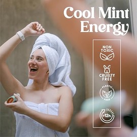 Däki Natural - Desodorante en Barra Fresh Mint 100g, Unisex, Protección efectiva contra el mal olor, Sin Aluminio.