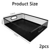 yaenoei 2 Pack Desk Drawer Organizer Tray, Metal Mesh Storage
