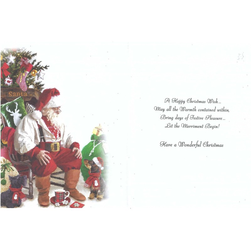 Jonny Javelin Merry Christmas Wishes To You Card Santa