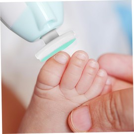 Housoutil Pack of 24 Electric Nail File Baby Replacement Pads, Green Baby Nail File Electric Replacement, Frosted Baby Nail Clippers Blades, Suitable for Standard Baby Nail Files from 12 Months