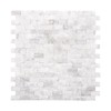 SUNWINGS 5-Sheet Peel and Stick Mosaic Natural 3D Stone Self