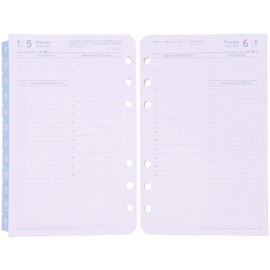 Franklin Planner Original 1 Page Per Day Daily Refill, 12 Month Edition, Starts July 2024, Compact 86187