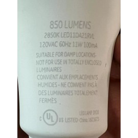 GE CASE OF 12 GE Reveal A21 E26 (Medium) LED Bulb Pure Clean Light 75W Equivalence