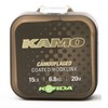Korda Kamo Coated Hooklink, Karpfenvorfach, Camouflage, 6.8 kg, 20 m
